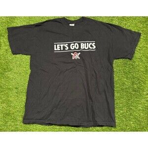 Jerzees Pittsburgh Pirates Smiley Cookie Black SHIRT Men's Size XL Let's Go Bucs